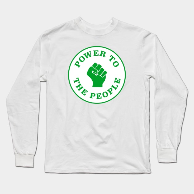 Power To The People Long Sleeve T-Shirt by Football from the Left